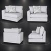 Benny Modular LHF Arm Chair