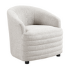 Sylvie Fabric Accent Chair Light Grey