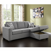Nordel Fabric Reversible Sectional with Storage Hindman Grey