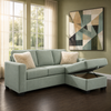 Ledron Fabric Reversible Sectional with Storage