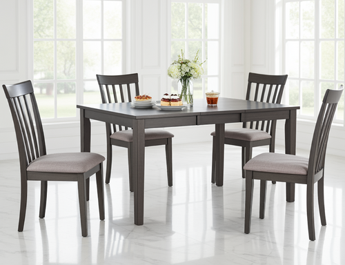 Delfini 5 Piece Dinette Set Grey