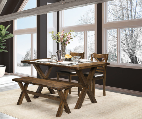 Raven 4pc Dining Set with Bench