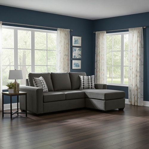 Ledron Fabric Reversible Sectional Queen Sofa Bed