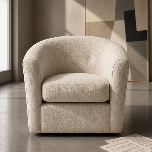 Sidney Fabric Swivel Chair