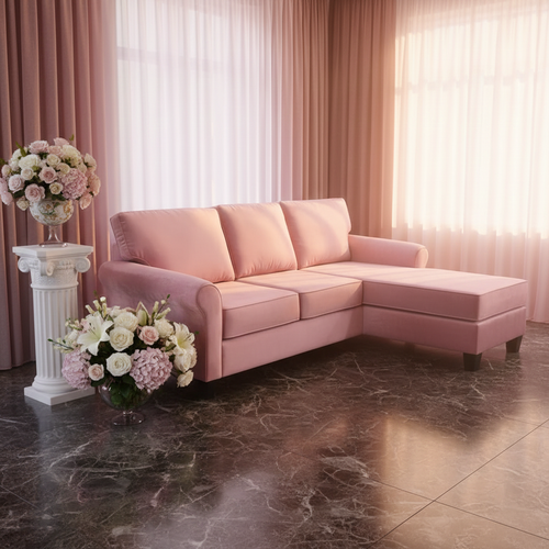 Sonic Fabric Reversible Sectional