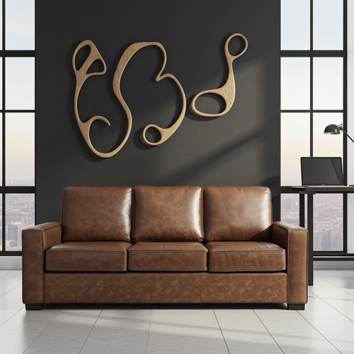 Nordel Genuine Leather Sofa Saddle