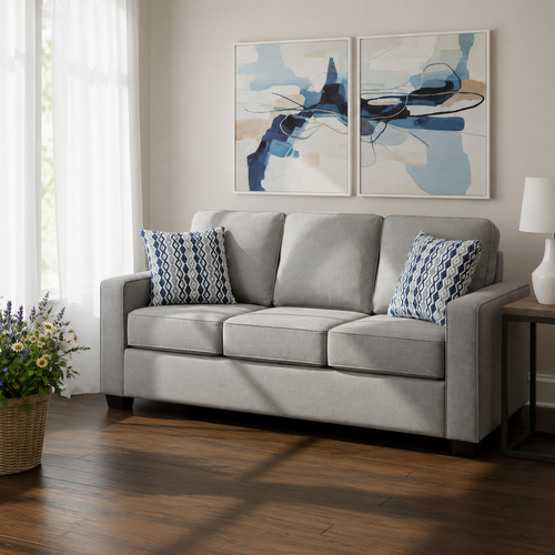 Nordel Fabric Sofa Hindman Grey