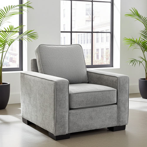 Nordel Fabric Chair Hindman Grey Nordel Fabric Chair Hindman Grey