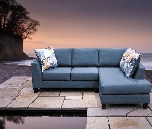 Lisa Fabric RHF Sectional
