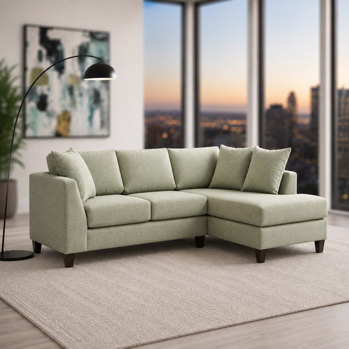 Lisa Fabric RHF Condo Sectional