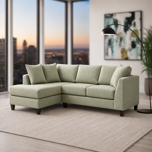 Lisa Fabric LHF Condo Sectional