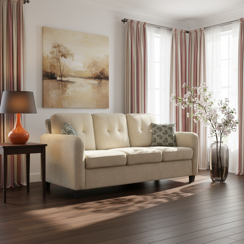 Grace Fabric Sofa Beige