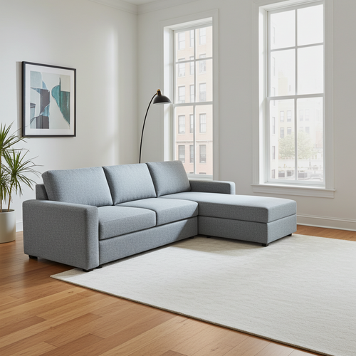 Charly Fabric RHF Sofa Bed Sectional with Storage