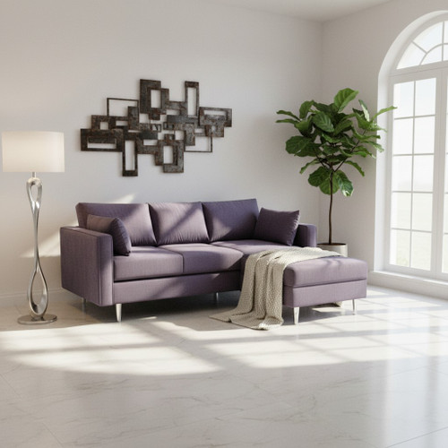 Saint Fabric Sofa with Reversible Chaise