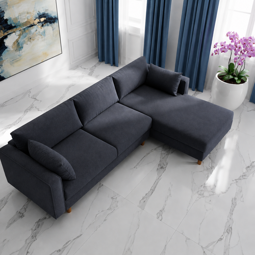 Saint Fabric RHF Sectional