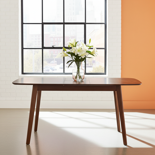 Rome Butterfly Leaf Extension Dining Table Walnut