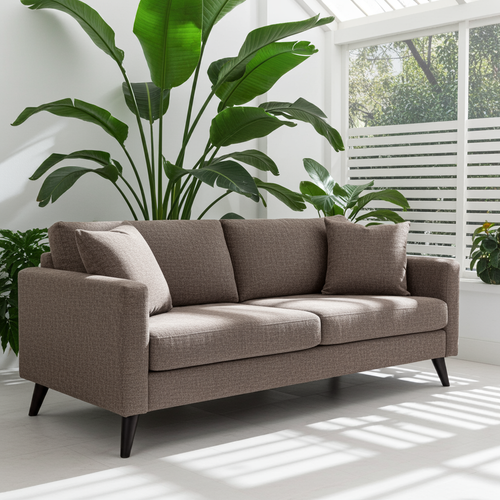 Cindy Fabric Sofa Charcoal