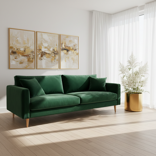 Saint Fabric Sofa with Feather Fill