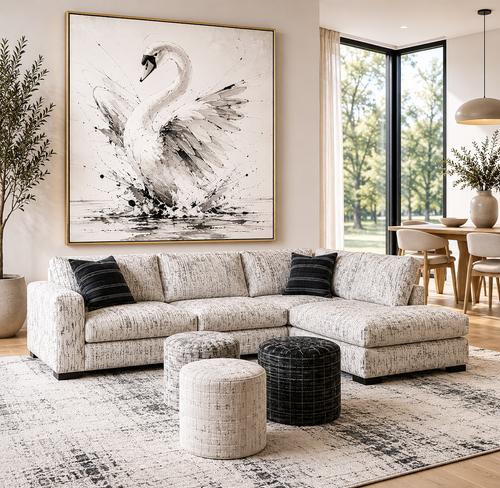 Grande Fabric RHF Sectional