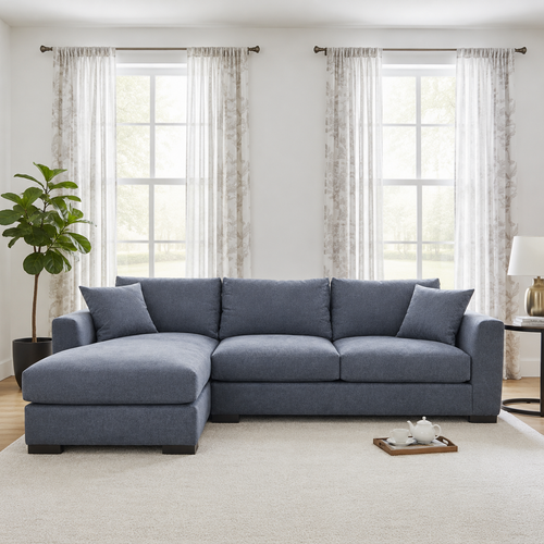 Oneil Fabric Left Hand Facing - Condo Sectional Slate