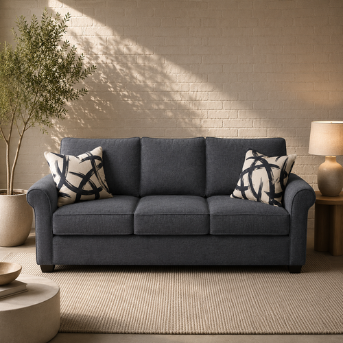 Clearance -  Sonic Fabric Sofa Heavenly Naval