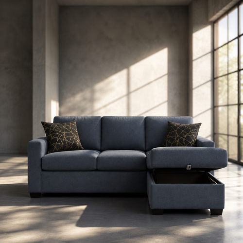 Ledron Fabric Reversible Sectional with Storage