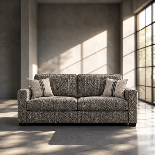 Nordel Fabric Condo Sofa Prospect Smoke