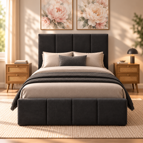 Metro Twin Pull Up Storage Bed Grey