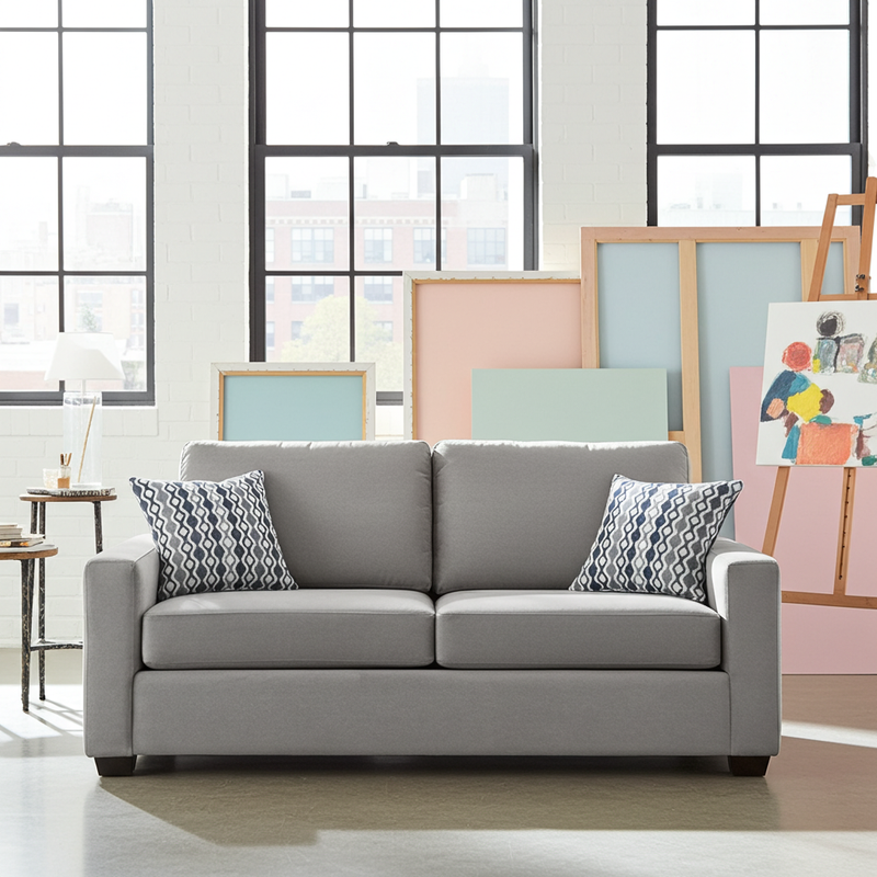 Ledron Fabric Twin Sofa Bed