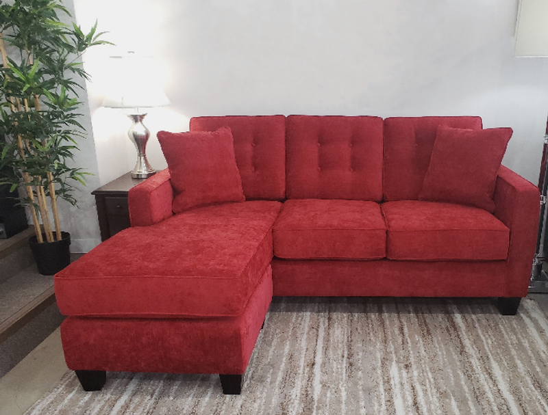 Yale Fabric Reversible Sectional Queen Sofa Bed