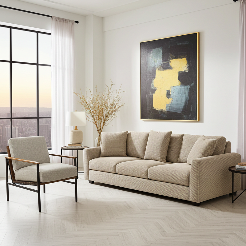 Oneil Fabric Sofa Large