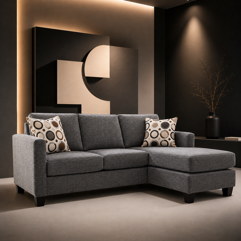 Barkley Fabric Reversible Sectional