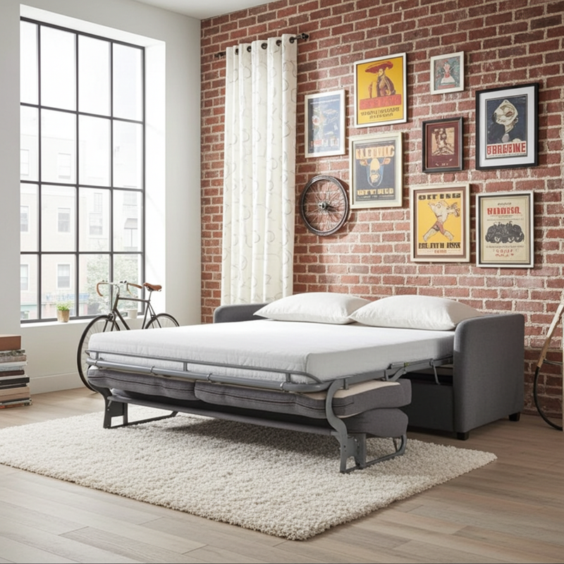 Bryce Queen Sofa Bed Charcoal Bryce Queen Sofa Bed Charcoal