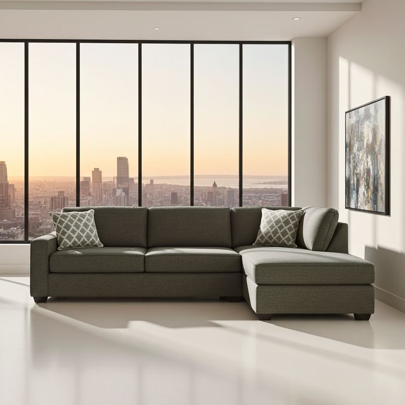 Remi Right Hand Facing - 2 Seater Sofa Sectional with Queen Bed