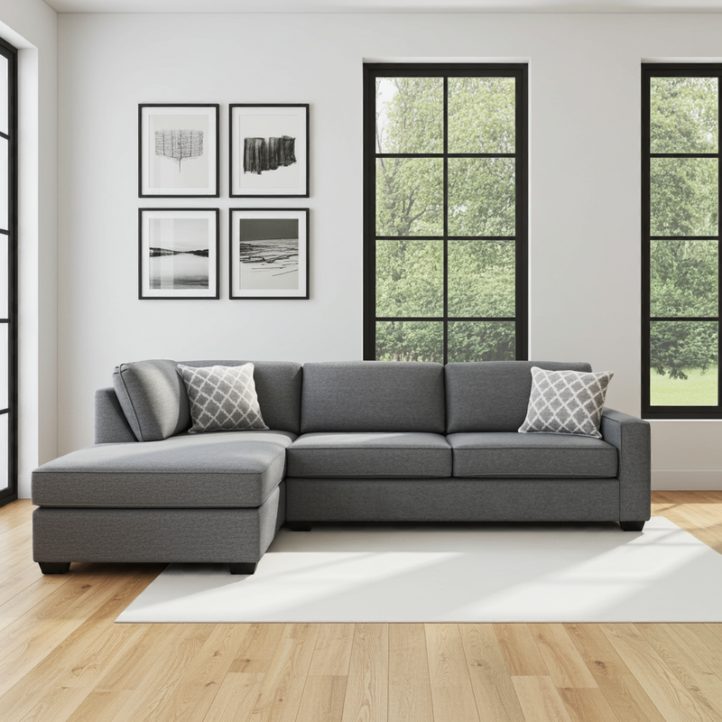 Remi Left Hand Facing - 2 Seater Sofa Sectional with Queen Bed