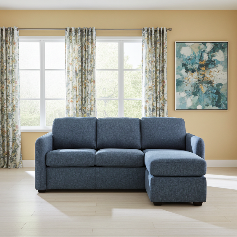 Brent Fabric Reversible Sectional Sofa Bed Brent Fabric Reversible Sectional Sofa Bed