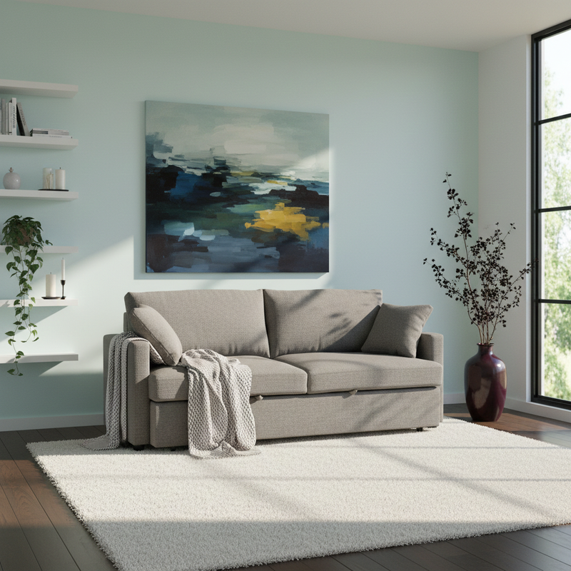 Centra Fabric Sofa Bed Grey