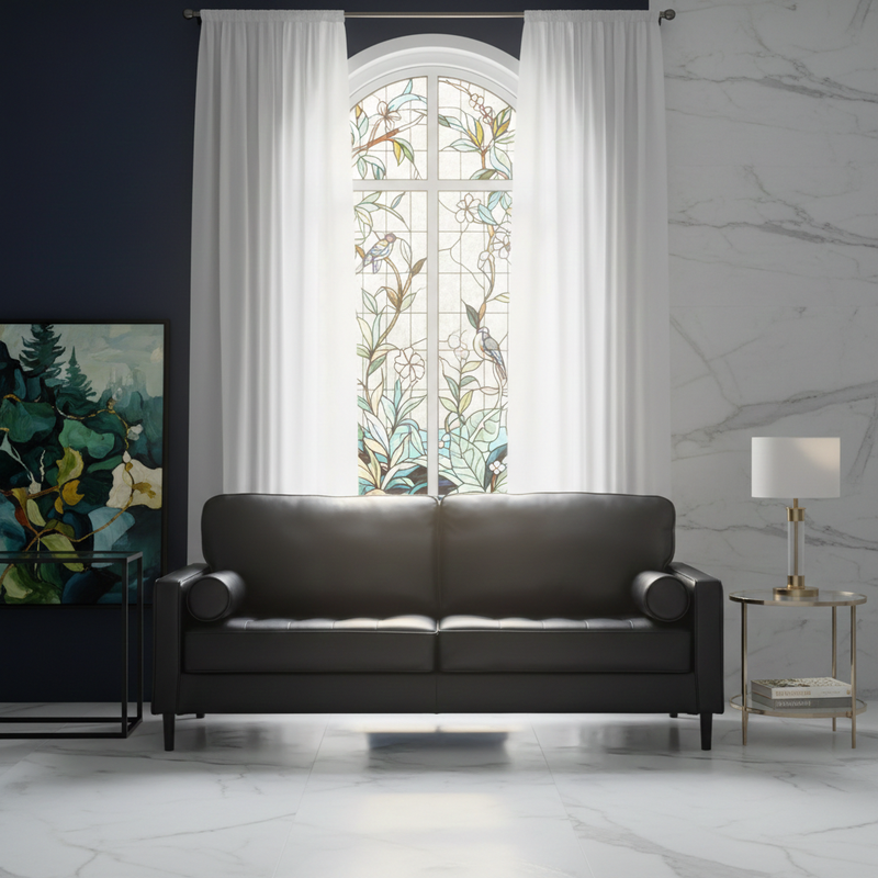 Roy Genuine Leather Sofa Onyx