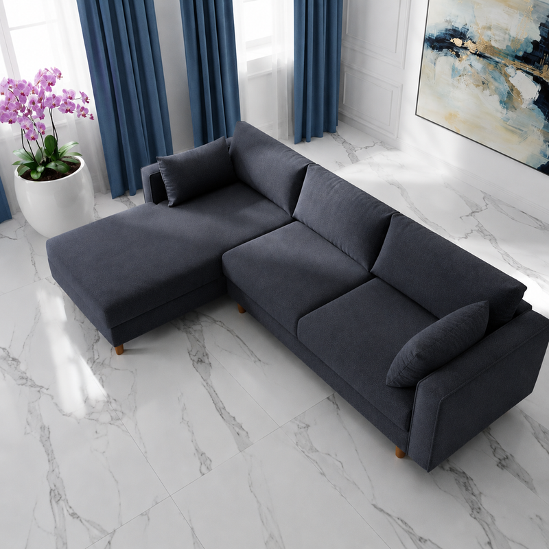 Saint Fabric LHF Sectional