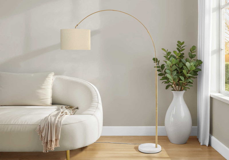 Brass Arc Floor Lamp
