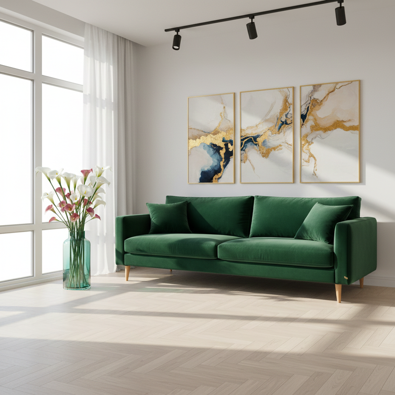 Saint Fabric Sofa with Feather Fill