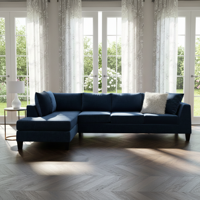 Lisa Fabric LHF Sofa Sectional