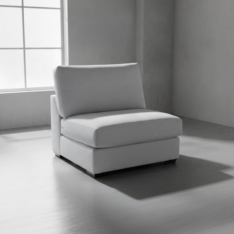 Benny Modular Armless Chair Ash