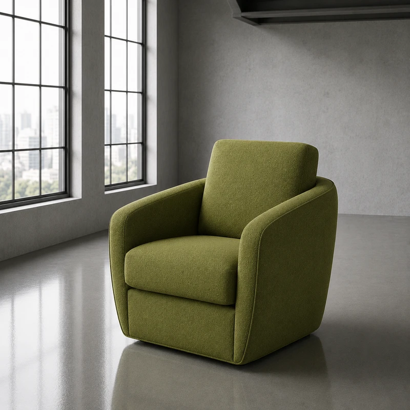 Mango Fabric Swivel-Roker Chair