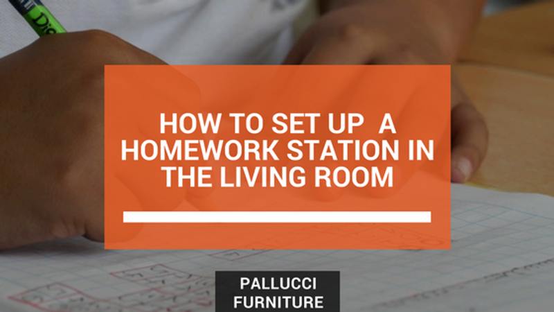 Designing  A Homework Station In The Living Room Designing  A Homework Station In The Living Room