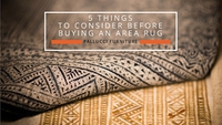 Decor Tips: 5 Things to Consider Before Buying an Area Rug