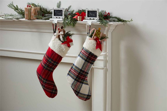 sherpa tartan stocking