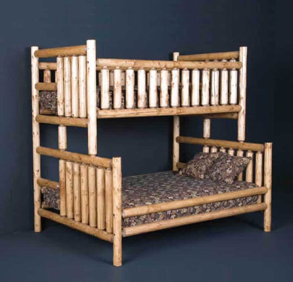Creating a Rustic Sleeping Space with Log Bunk Beds - JustBunkBeds