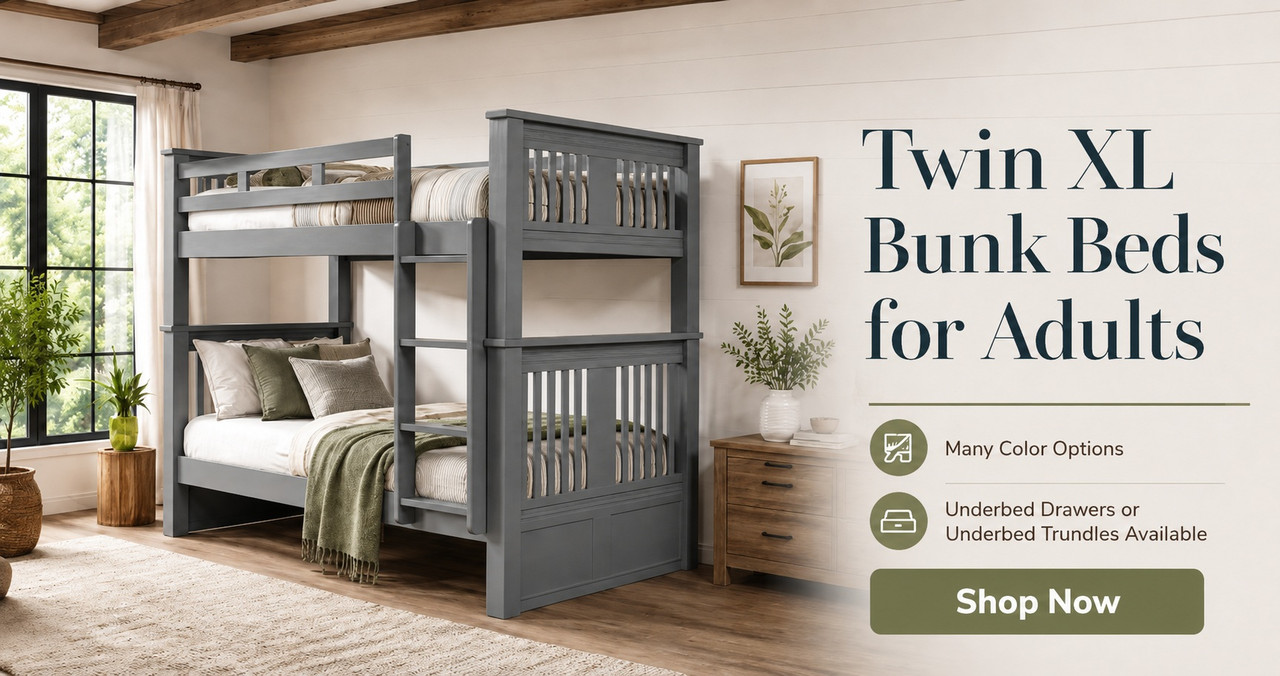 Twin XL bunk bed in Gray