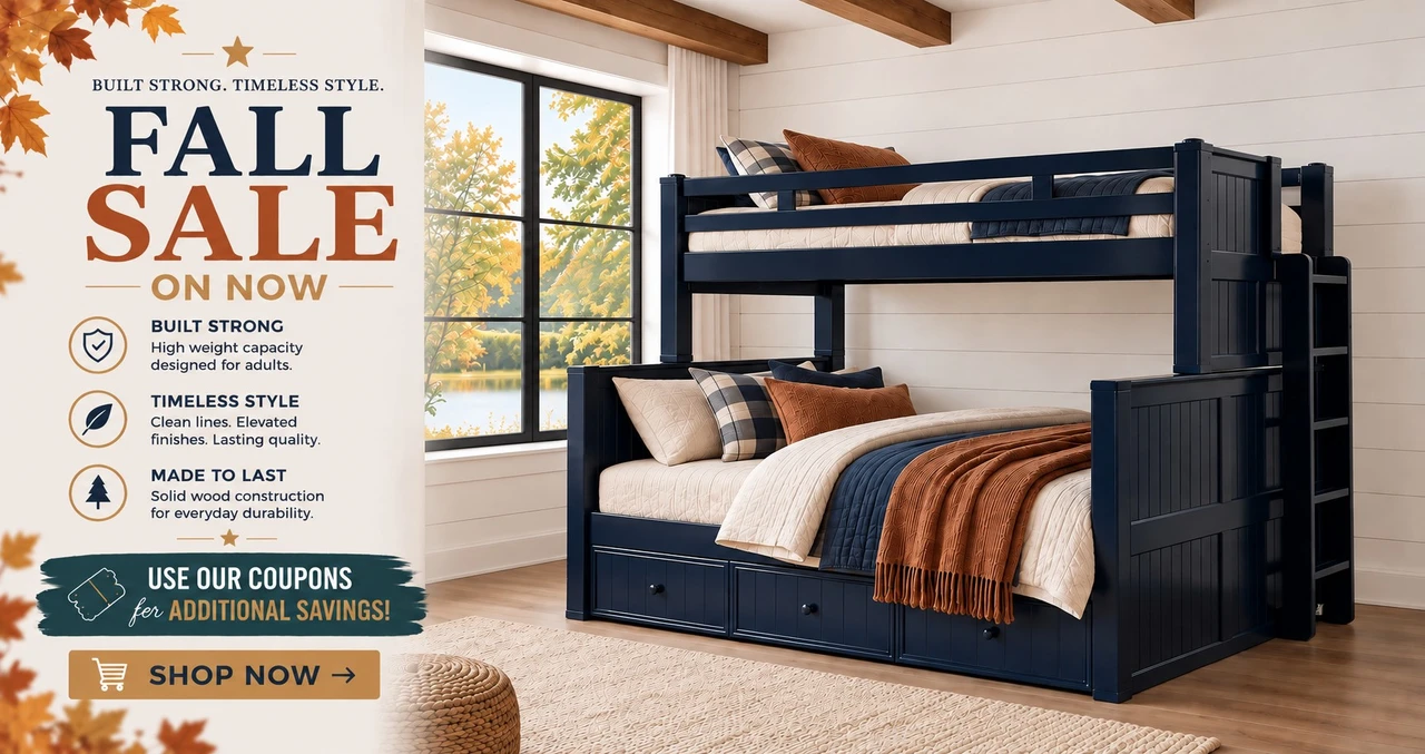 Fall Sale on Hardwood bunk beds